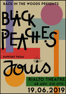 Black Peaches / Jouis Gig Poster [Beige]