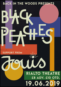 Black Peaches / Jouis Gig Poster [Black]